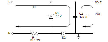 Power Supply Without Transformer Circuit Schematic